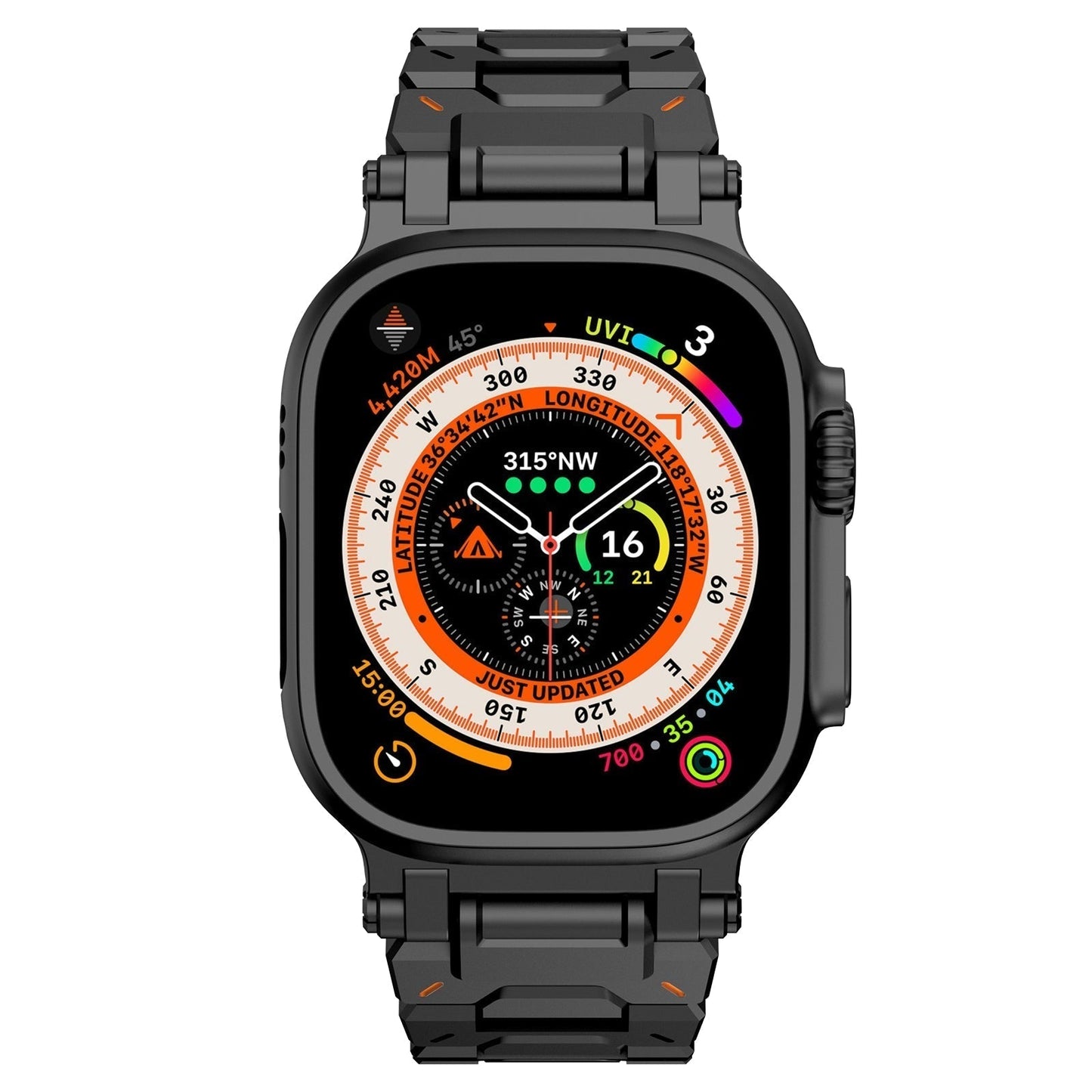 Rugged Metal Strap For Apple Watch