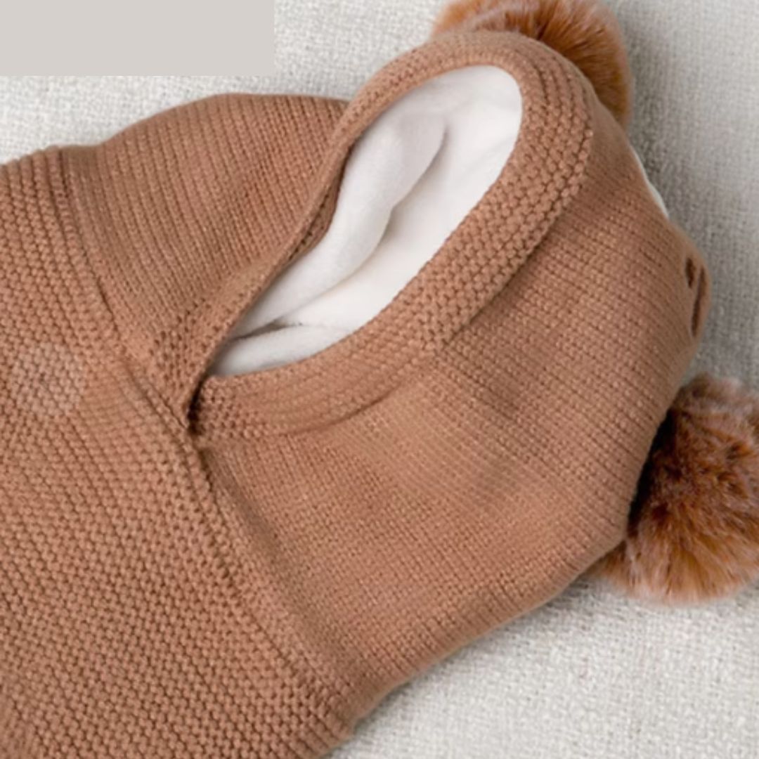Cozy Baby Animal Hat with Fleece Lining