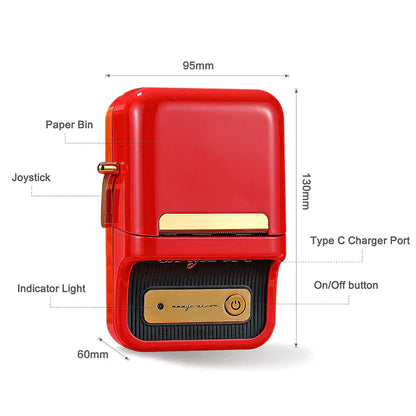 Small Mobile Thermal Label Printer