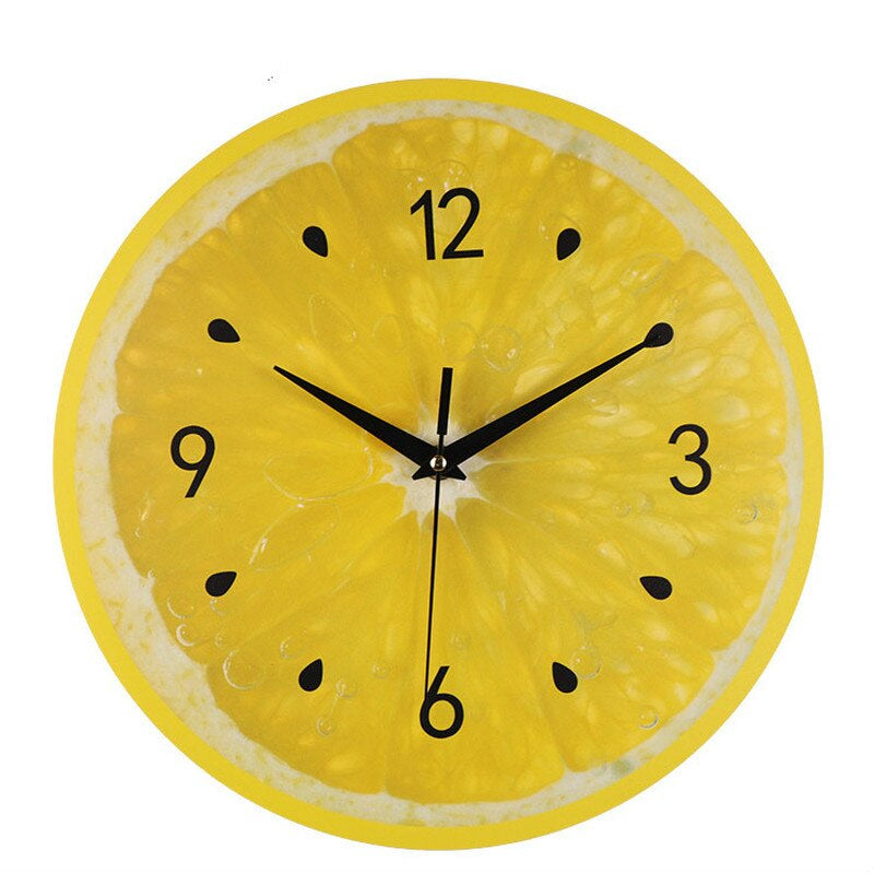Bright Citrus Kitchen Wall Clock - Luxicro