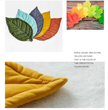 Cute Baby Playmat - Soft Leaf Design
