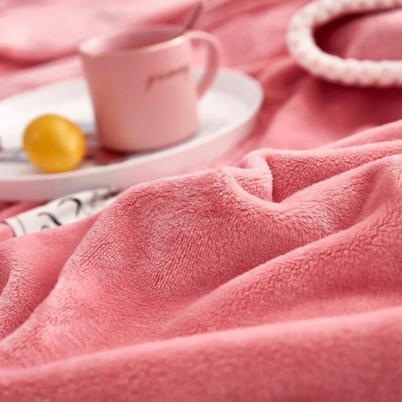 Cozy Lightweight Rose Blanket
