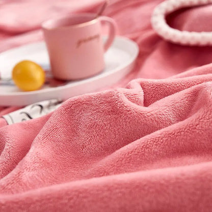 Cozy Lightweight Rose Blanket