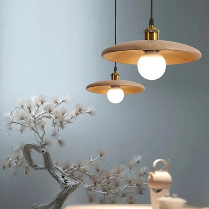 Rustic Wood Hanging Ceiling Light