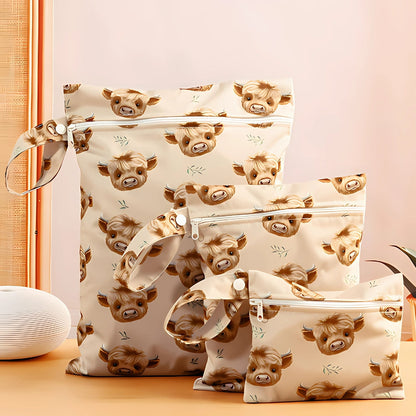Cute Animal Print Waterproof Storage Bags 3pc Set