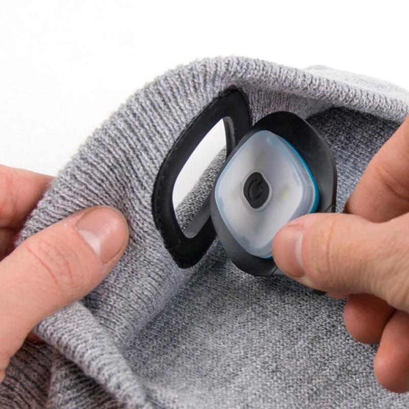 Warm Beanie with Built-in LED Light