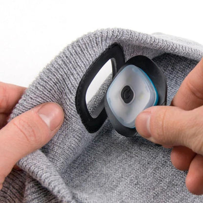 Warm Beanie with Built-in LED Light