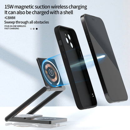 Compact 3 in 1 Wireless Fast Charging Pad