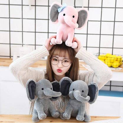 Cuddly Gray Plush Baby Pillow Toys