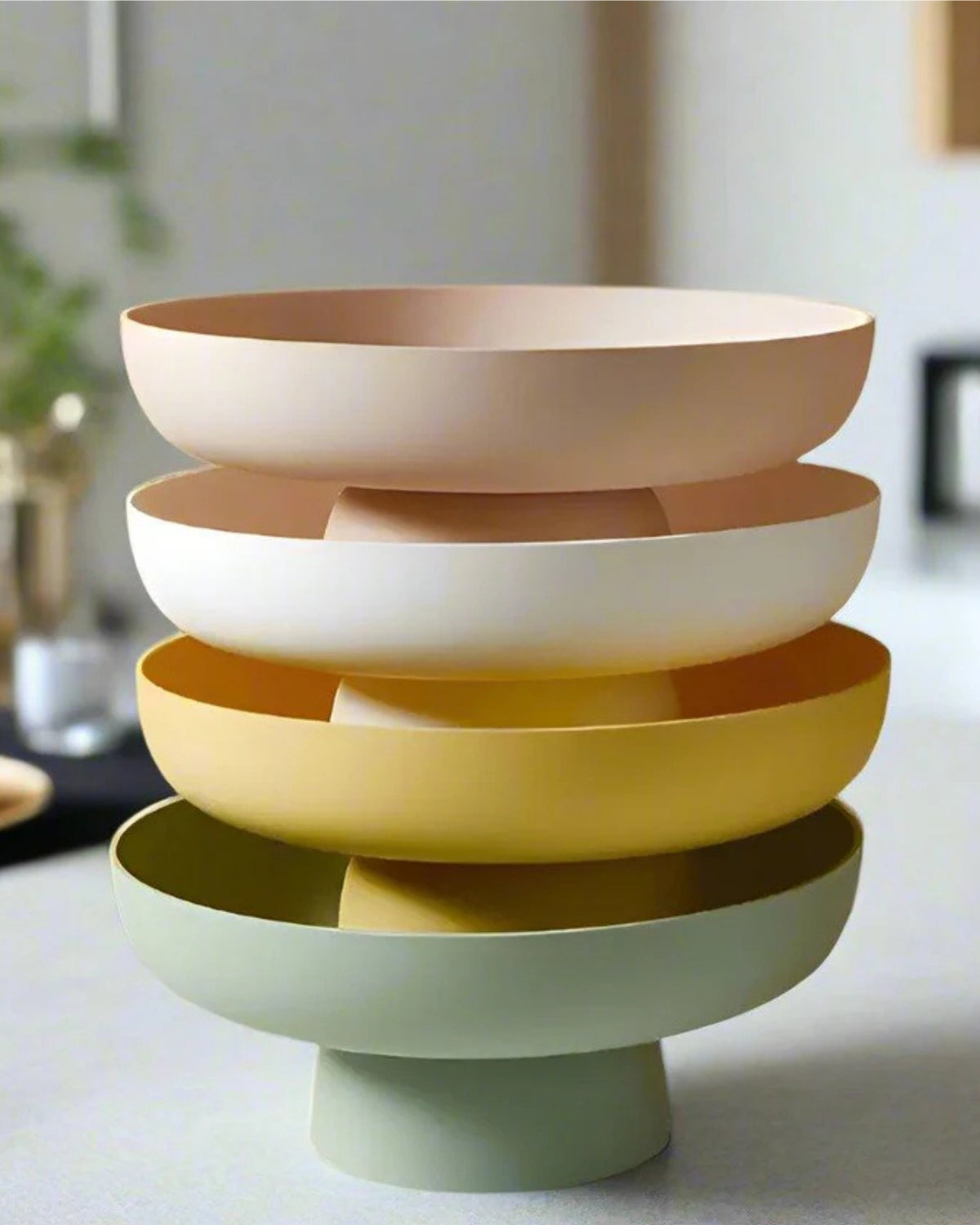 Vintage Style Clay Dinner Bowl