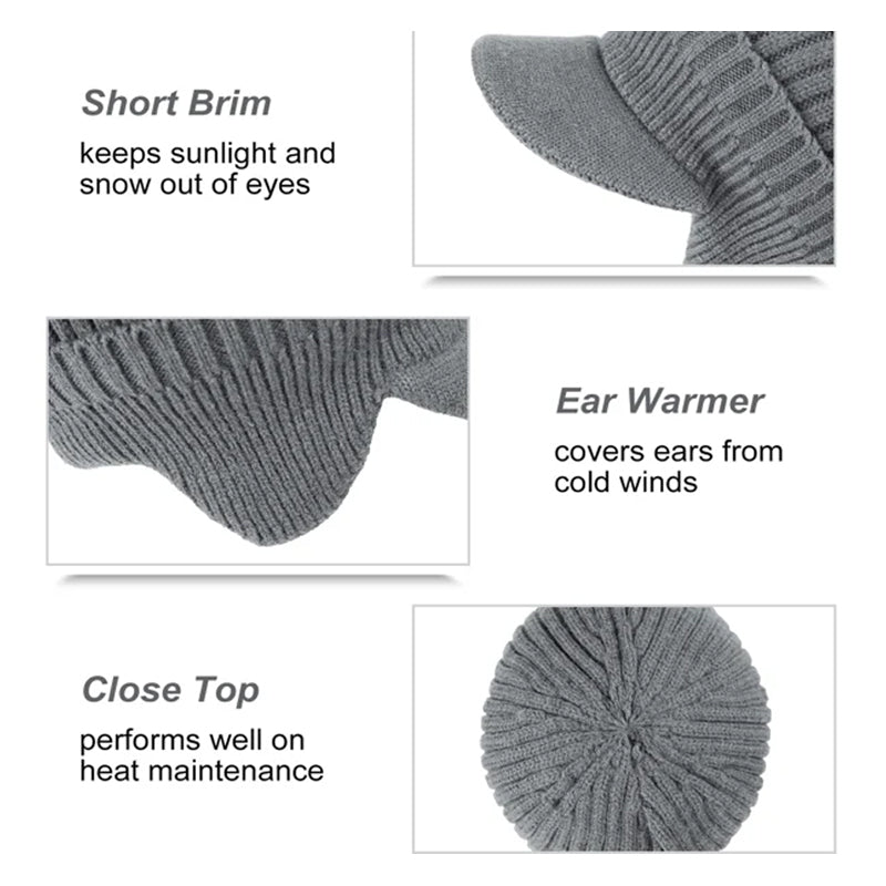 Warm Winter Ski Beanie Hat