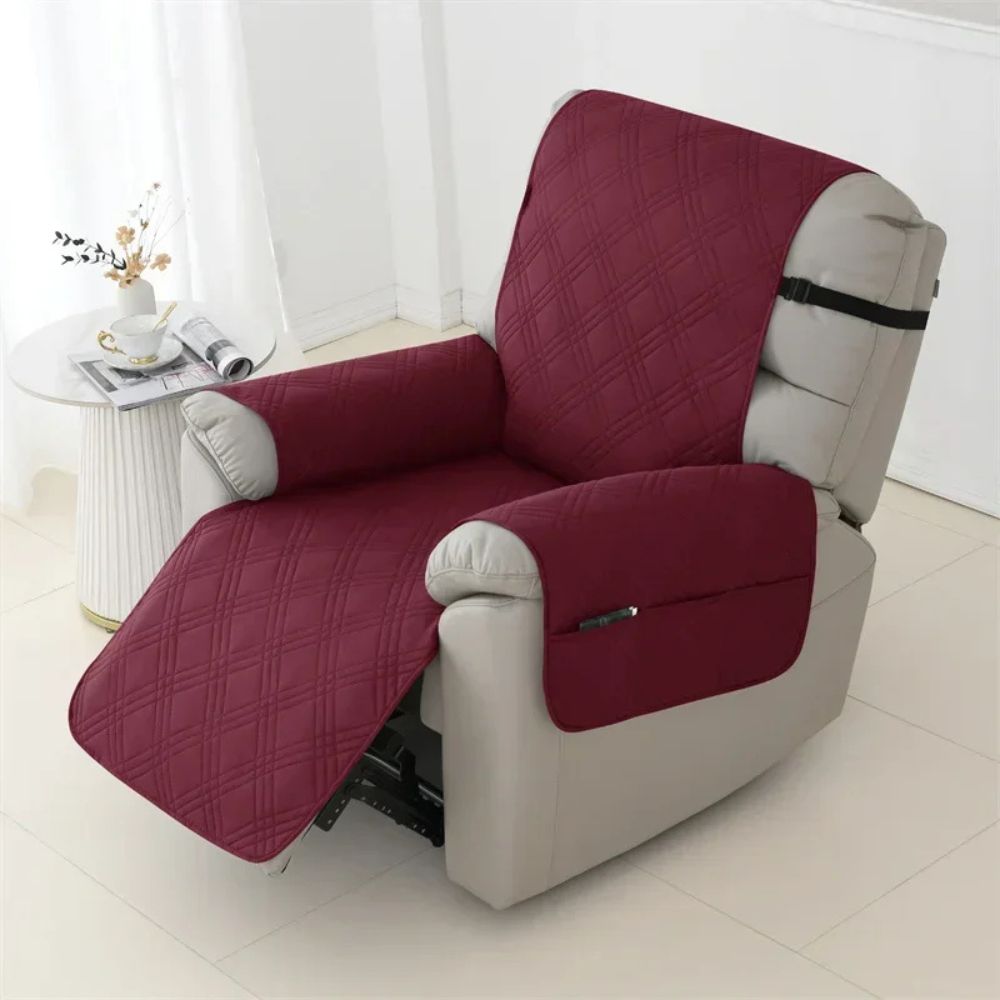 Durable Faux Leather Pet Proof Recliner Slipcover