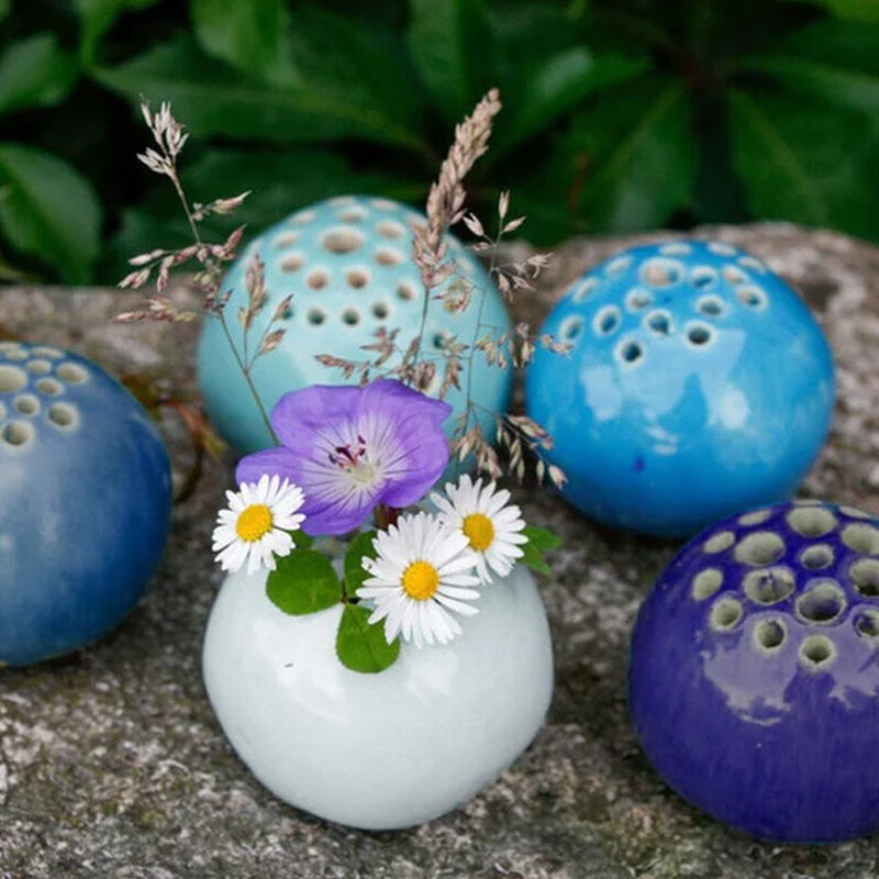 Unique Handmade Perforated Vase Table Decor