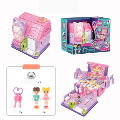 Small Adorable Doll House with Play Areas
