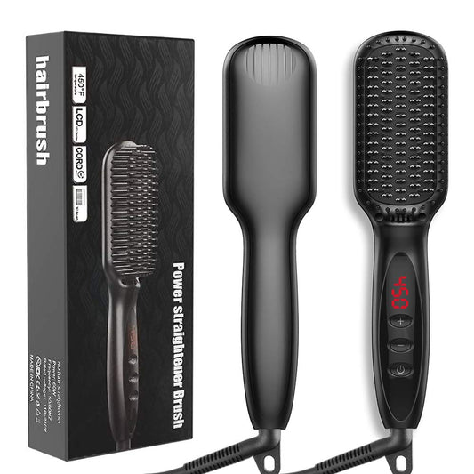 Advanced Ceramic Straightening Hair Brush - Luxicro