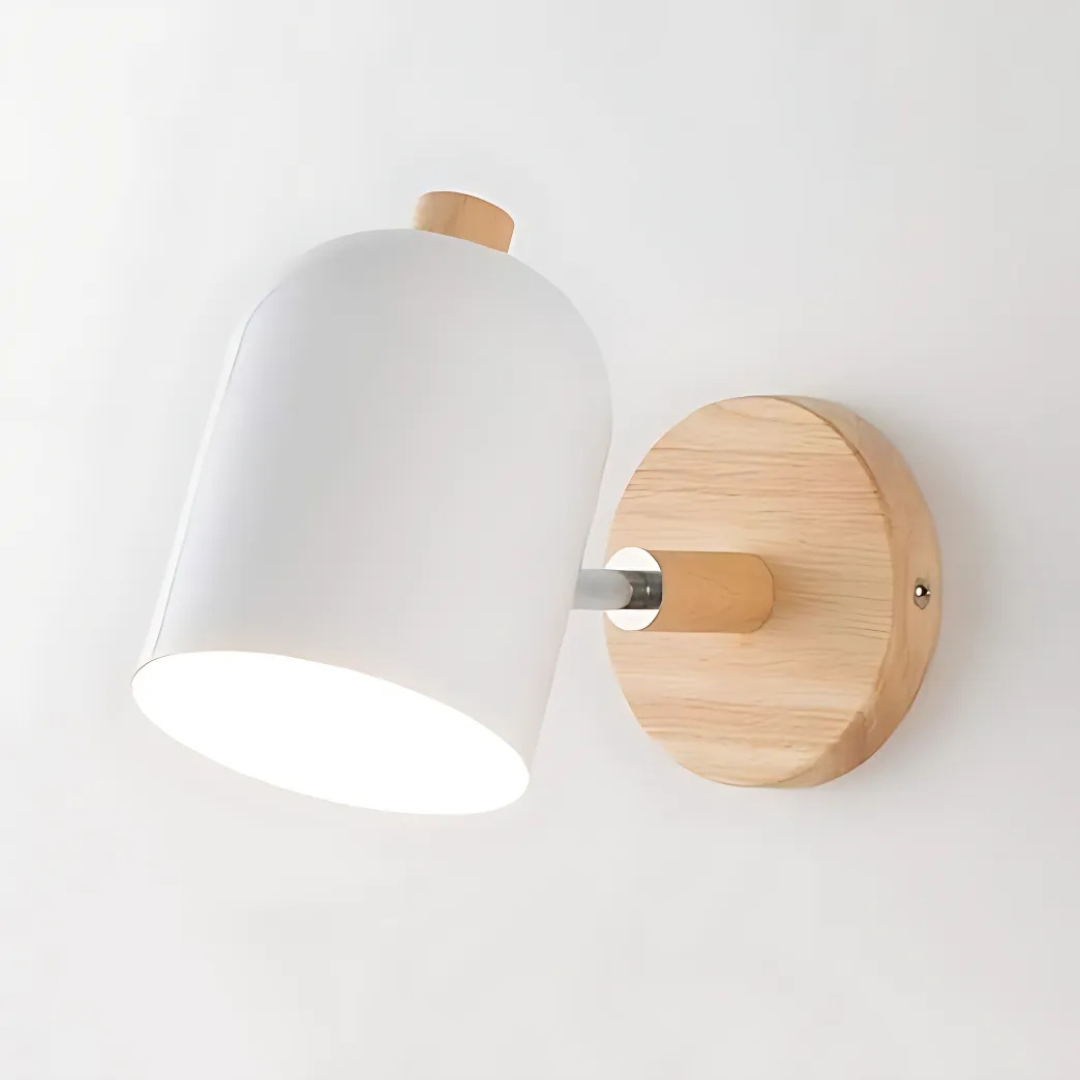 Rustic Wooden Wall Light Fixture