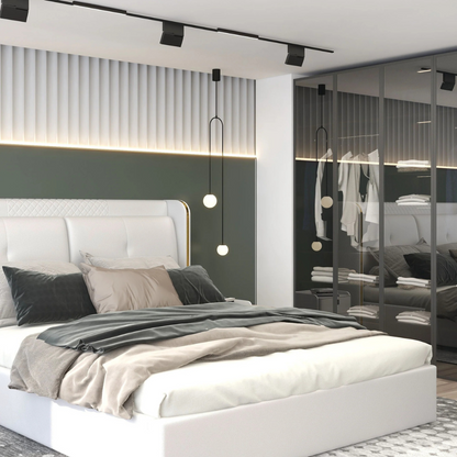 Sleek Pendant Glass Ceiling Light