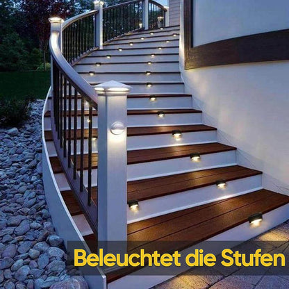 Solar Powered Outdoor Step Lights (4 Pack)