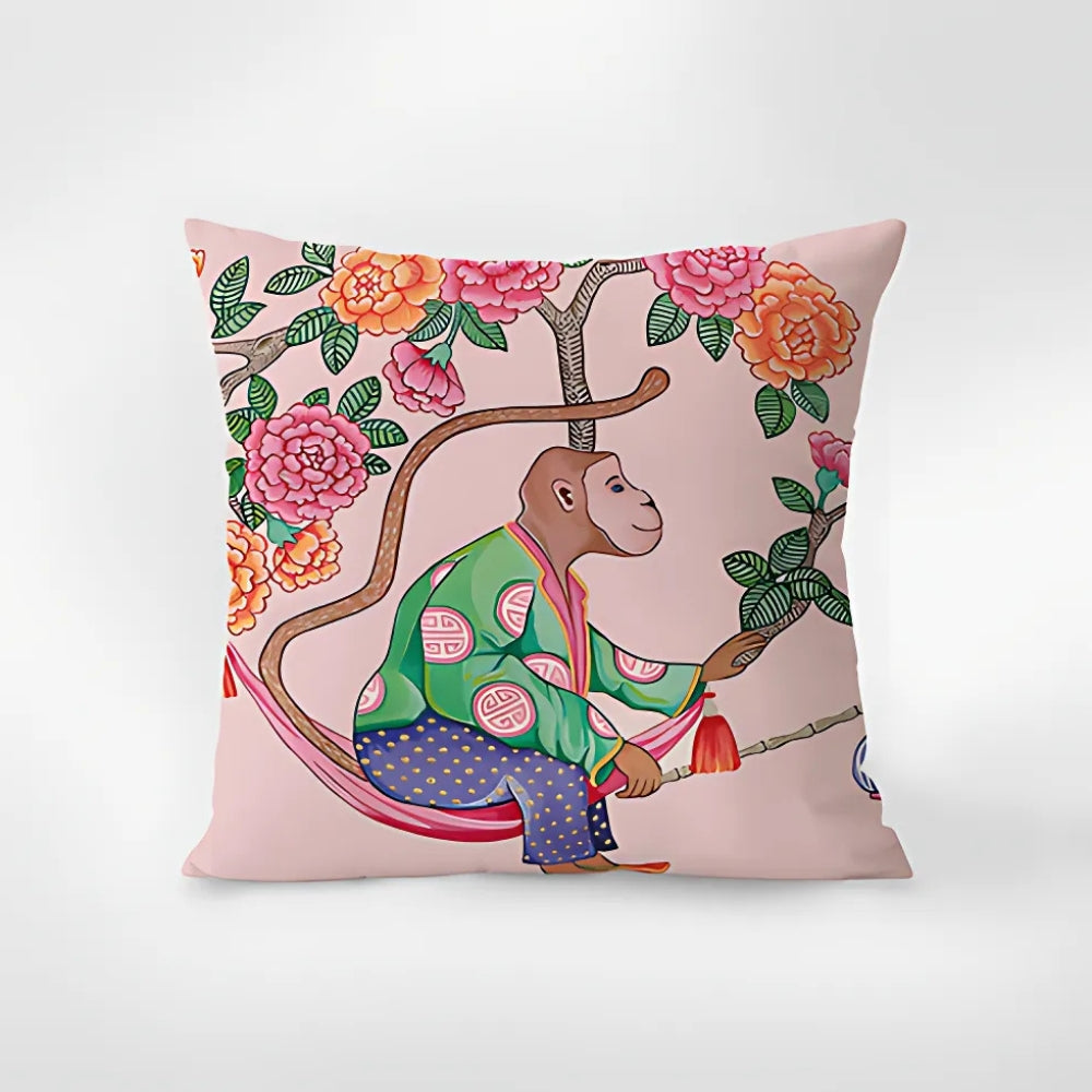 Colorful Animal Print Throw Pillow Cover