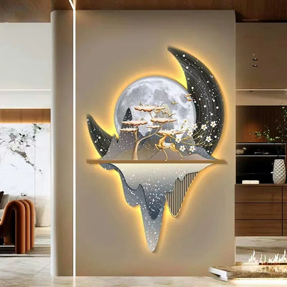 Cosmic Starry Night LED Canvas Print