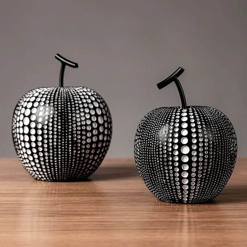 Cute Polka Dot Apple Figurine Decoration