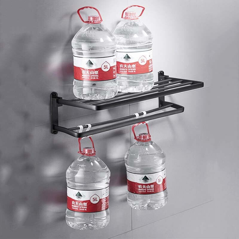 Compact Wall Mount Folding Towel Holder