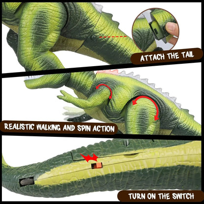 Interactive LED T Rex Toy with Sound and Motion