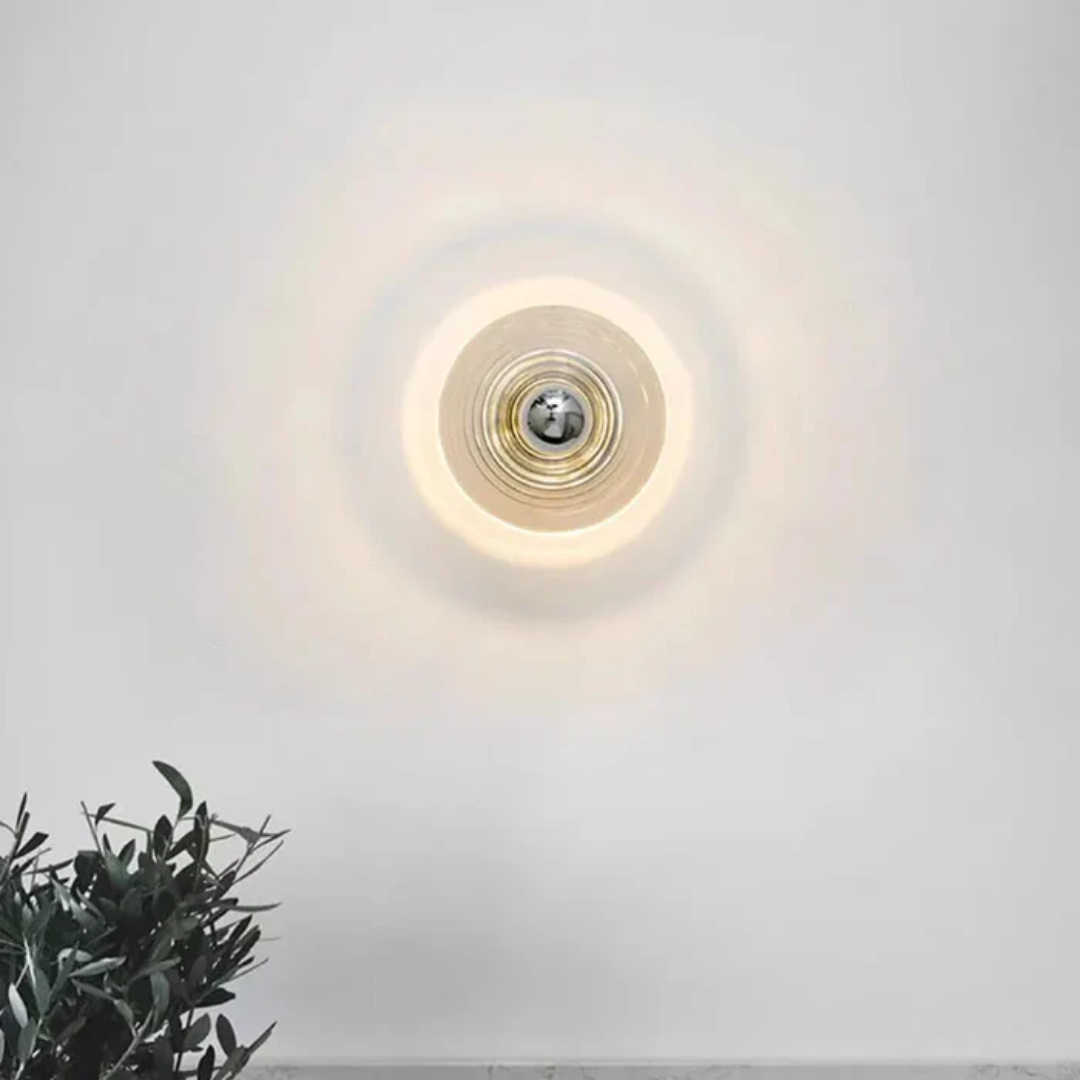 Elegant Wall Mount Glass Lamp - Luxicro