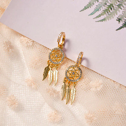 Classic 14k Gold Button Earrings