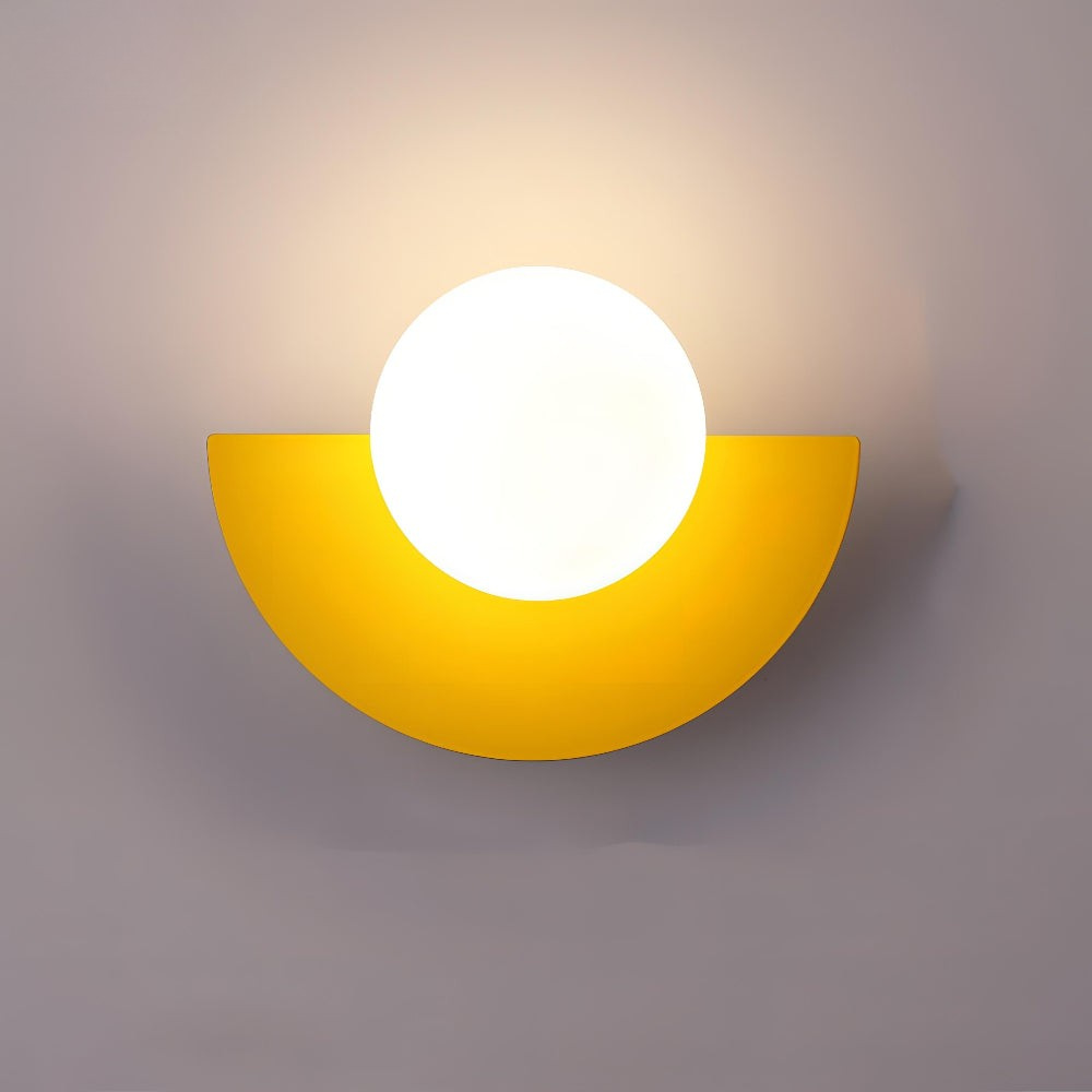 Simple LED Half Moon Wall Light