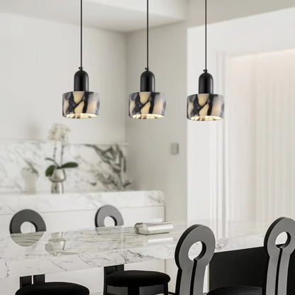 Sleek Dark Crystal Drop Pendant Light