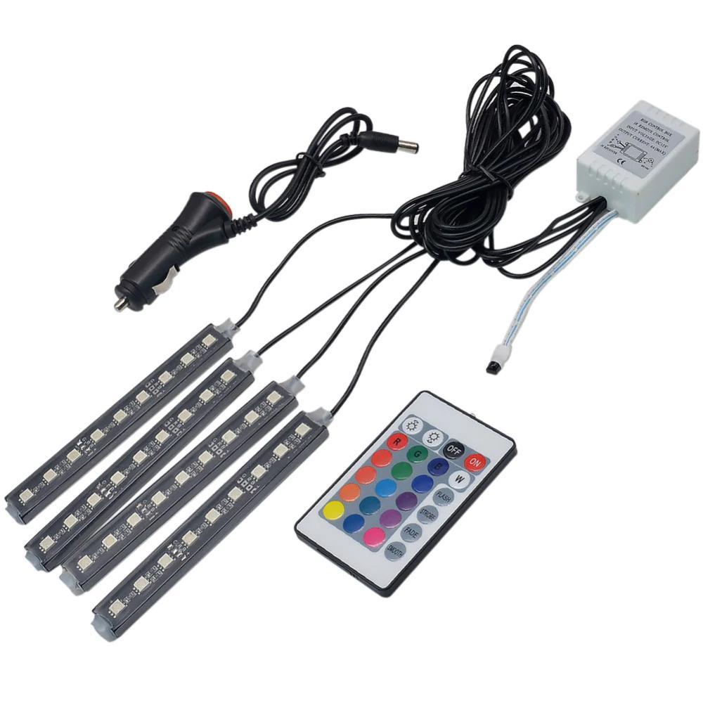 Colorful Car LED Strip Light with Wireless Remote Control