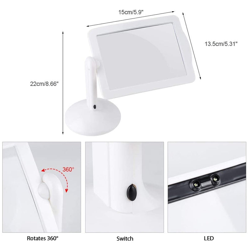 Bright LED Magnifying Desk Lamp