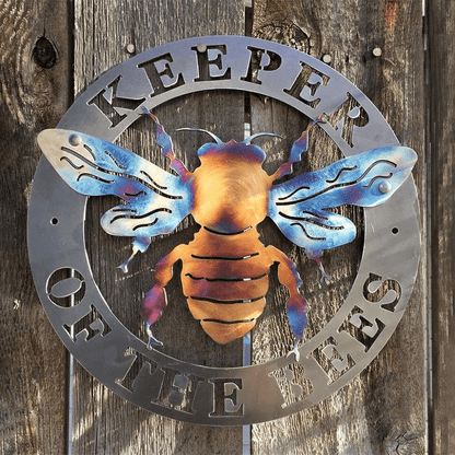 Rustic Honey Bee Iron Wall Decor
