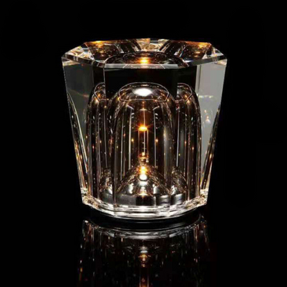 Sleek Transparent LED Table Lamp
