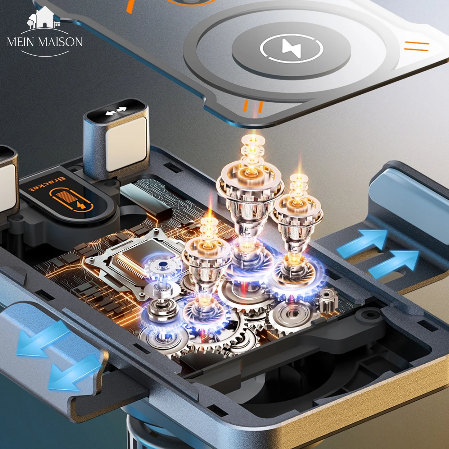 Universal Phone Holder with Quick Wireless Charging