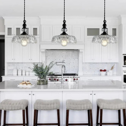 Classic Elegant Pendant Glass Lamp