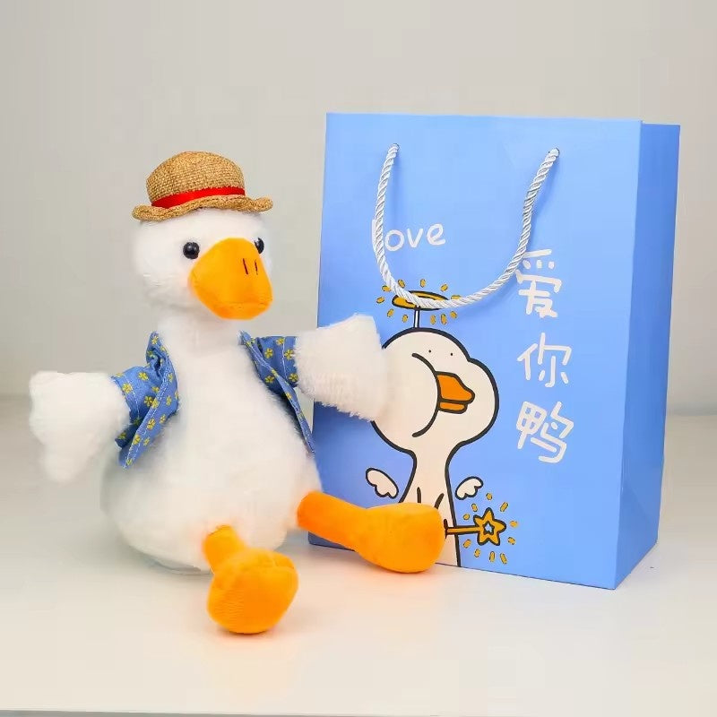 Fun Quacking Duck Toy with Cap