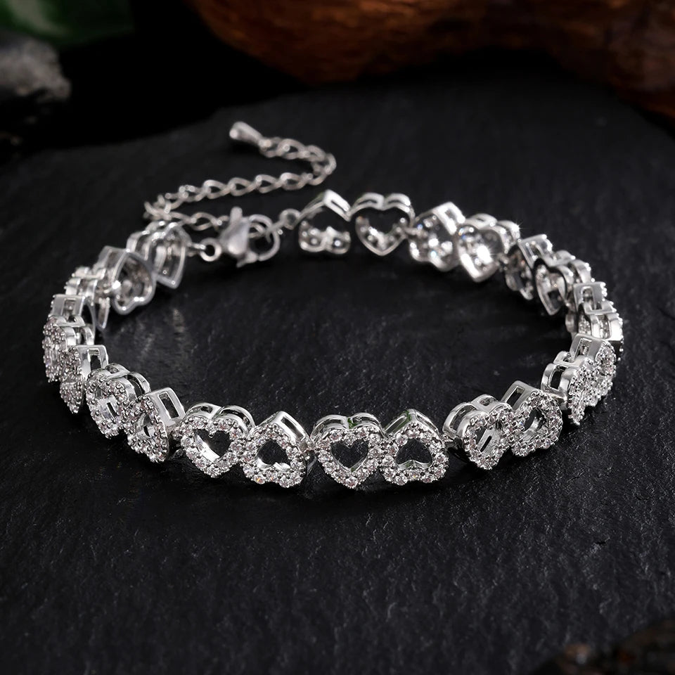 Shining Love Diamond Tennis Wristband