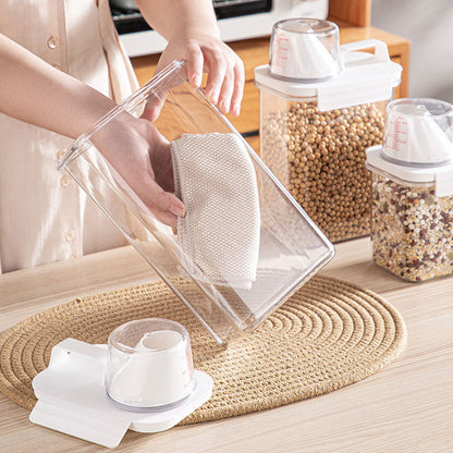 Airtight Kitchen Storage Container with Measuring Cup