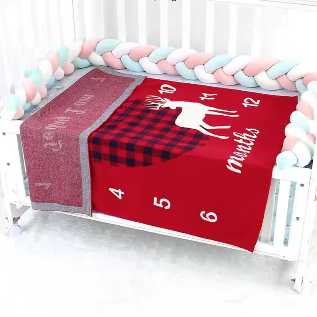 Custom Baby Blanket with Age Milestones