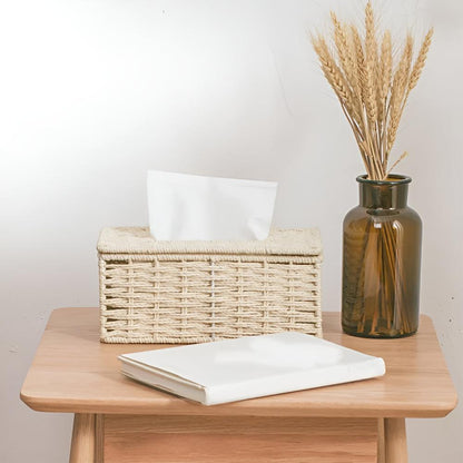 Natural Woven Tissue Holder - Luxicro
