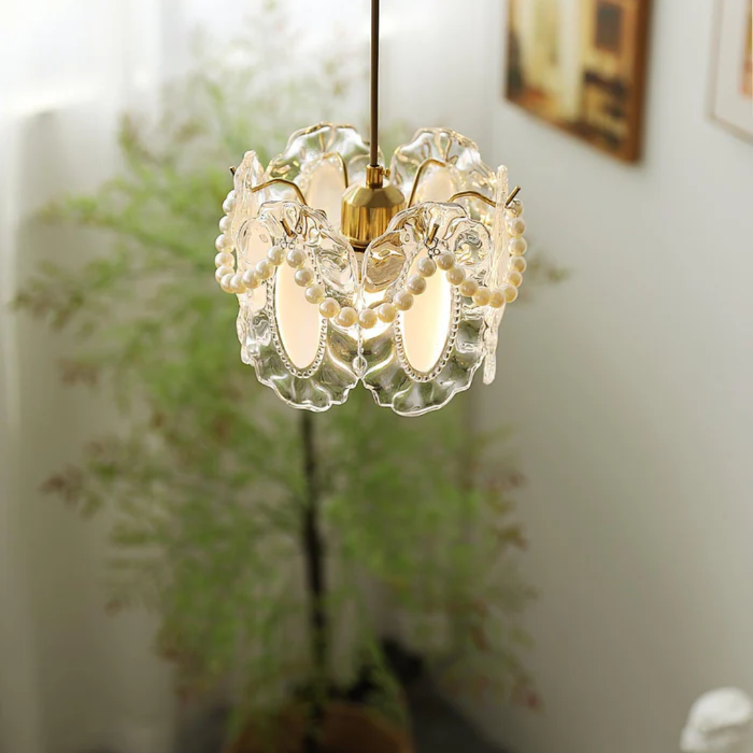 Floral Style Pendant Lighting Fixture