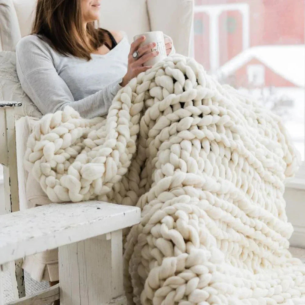 Soft Large 1000g Wool Yarn for Warm Blankets