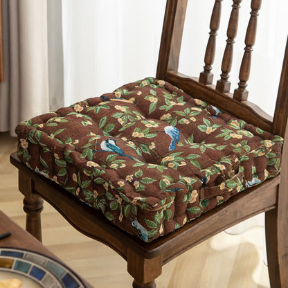 Vibrant Garden Bird Throw Pillow