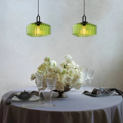 Classic Multicolor Hanging Glass Lamp