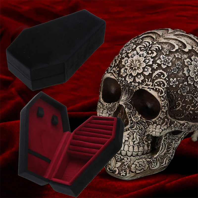 Dark Wooden Jewelry Chest Box