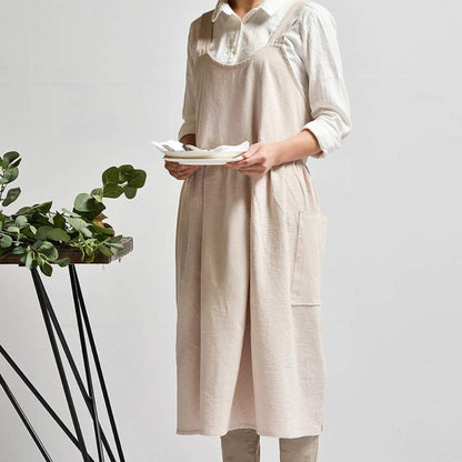 Adjustable Bib Apron With Storage Pockets