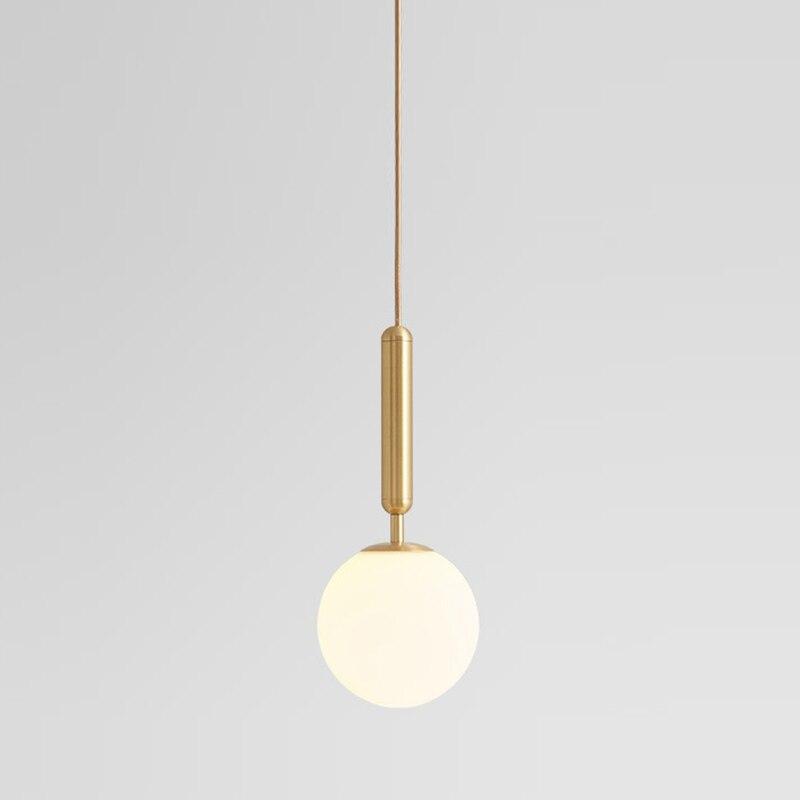 Elegant Glass Hanging Light With Metal Frame