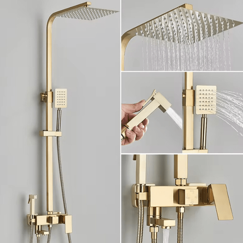 Luxury Shower Head with Adjustable Metal Arm